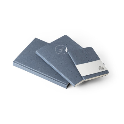 COFFEEPAD SEMI-RIGID. A5 notepad with semi-rigid cover made from coffee husk waste (65)